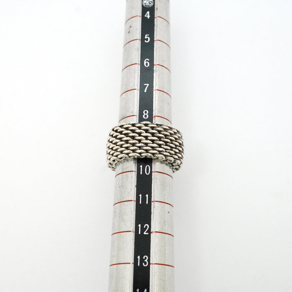 【6jib0516】ティファニー リング サマセット/メッシュ シルバー925 9.5号【中古】レディース