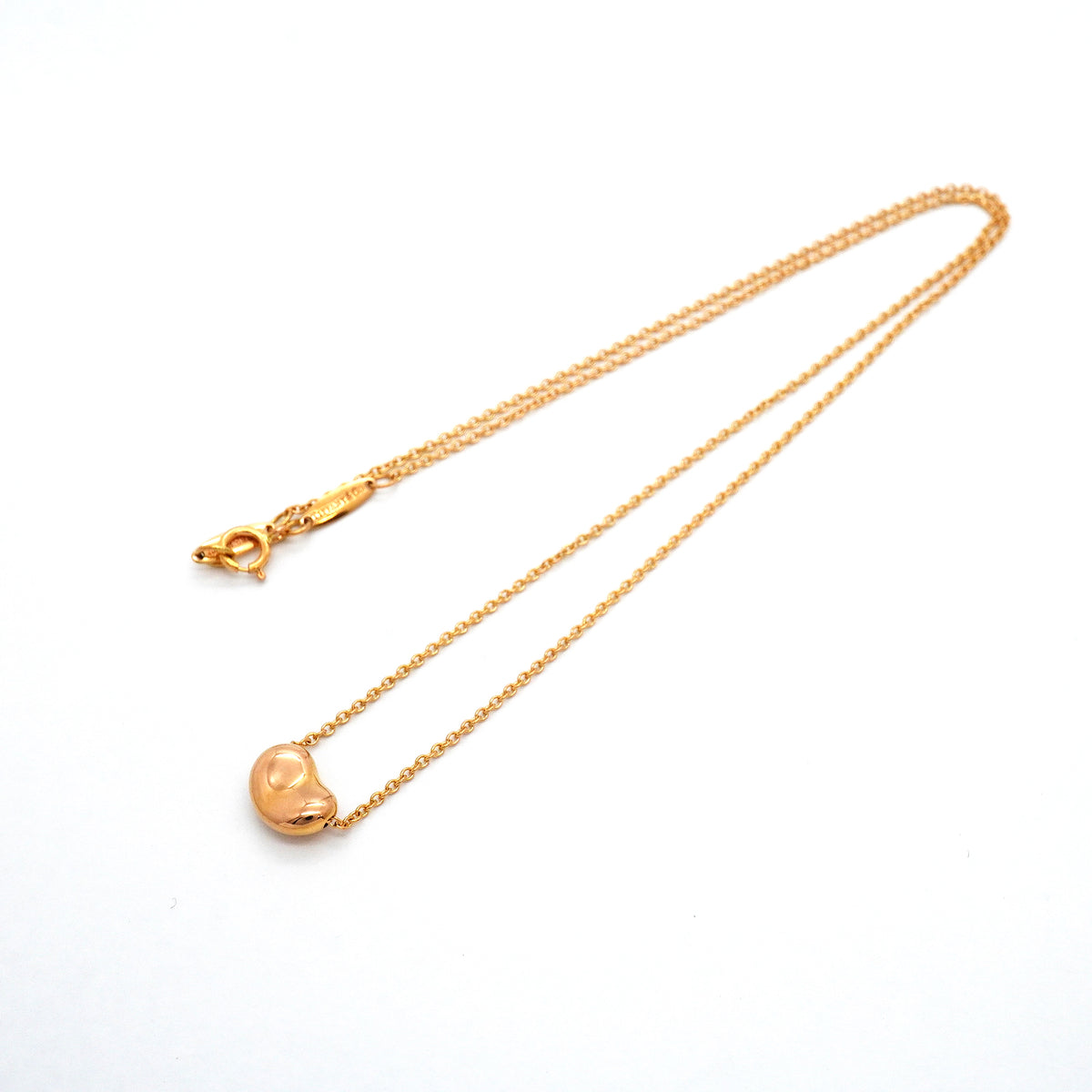 【6jib0521】ティファニー ネックレス ビーン K18PG ピンクゴールド【中古】レディース