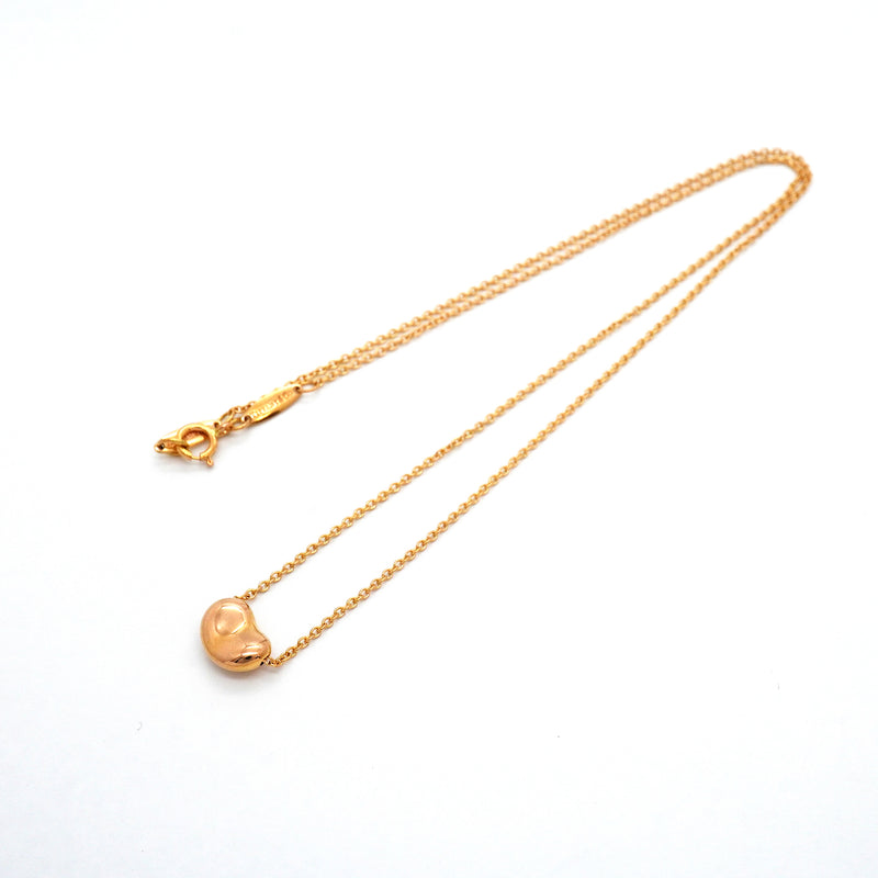 【6jib0521】ティファニー ネックレス ビーン K18PG ピンクゴールド【中古】レディース