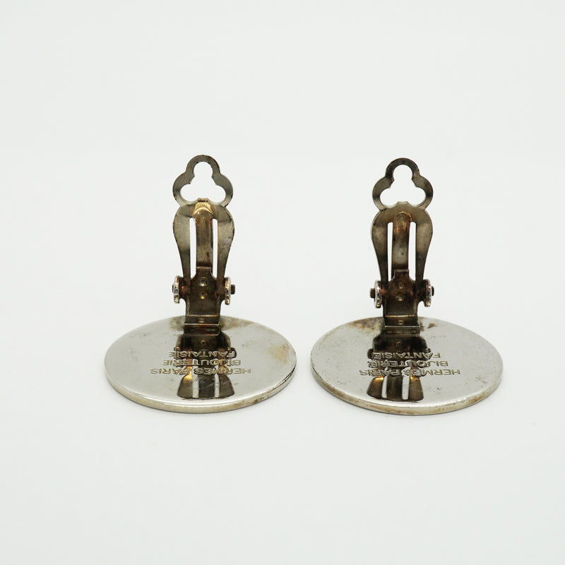 【6jib0525】エルメス イヤリング セリエ メタル シルバー【中古】レディース