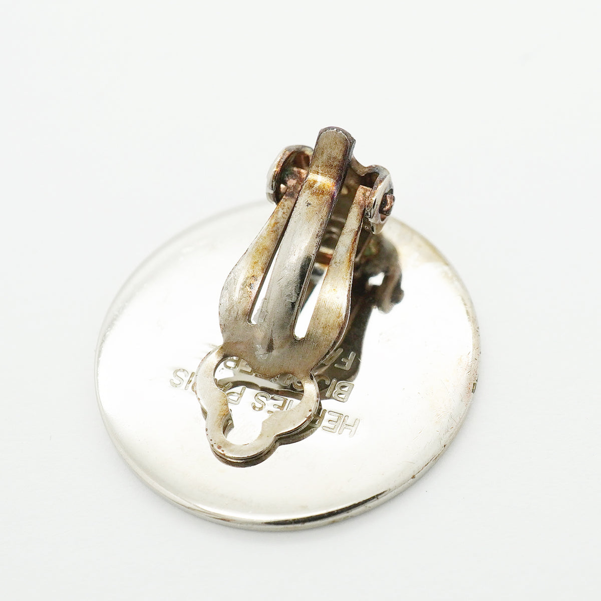 【6jib0525】エルメス イヤリング セリエ メタル シルバー【中古】レディース