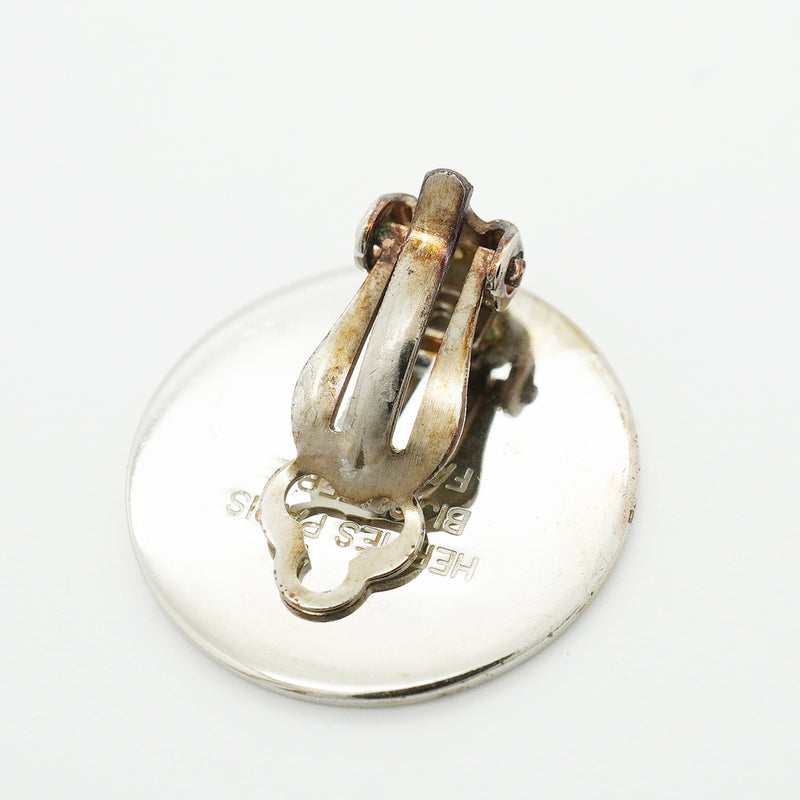 【6jib0525】エルメス イヤリング セリエ メタル シルバー【中古】レディース