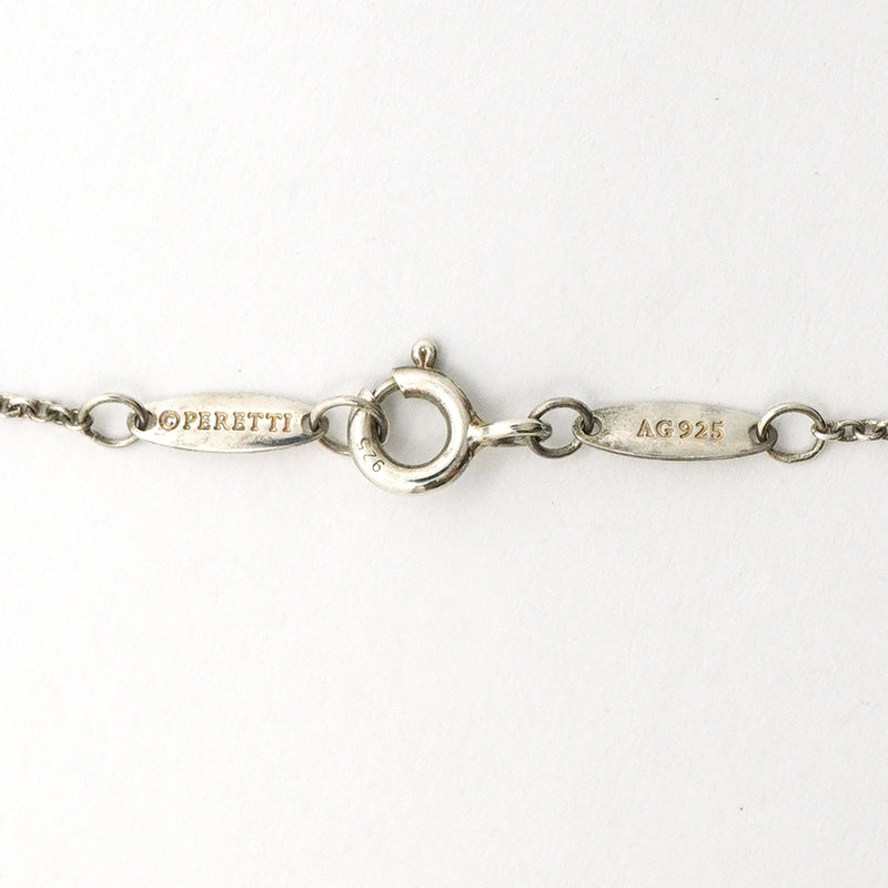 【6jib0528】ティファニー ネックレス バイザヤード シルバー925 ターコイズ ブルー【中古】レディース