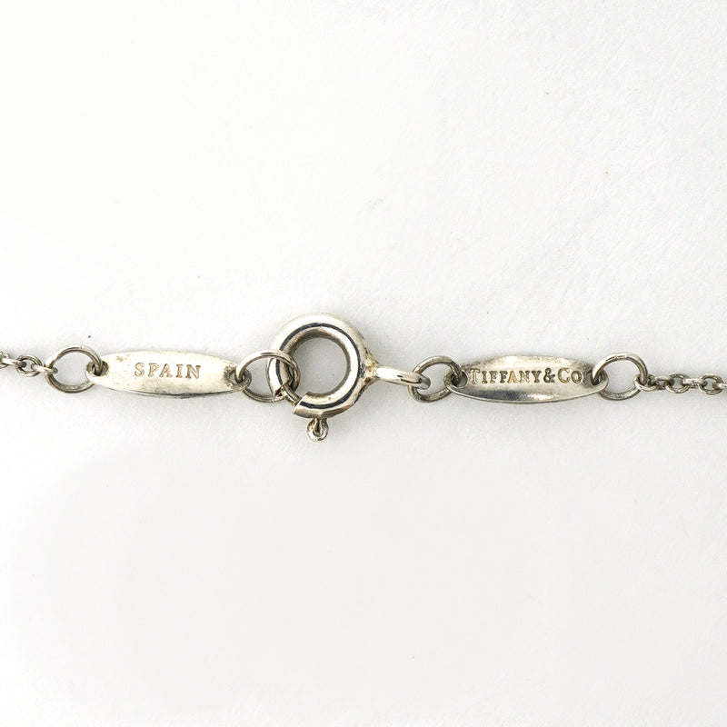 【6jib0528】ティファニー ネックレス バイザヤード シルバー925 ターコイズ ブルー【中古】レディース