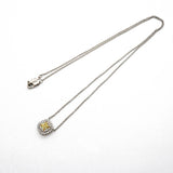 【6jib0535】ティファニー ネックレス ソレスト K18YG イエローゴールド Pt950 プラチナ ダイヤモンド/イエローダイヤモンド【中古】レディース