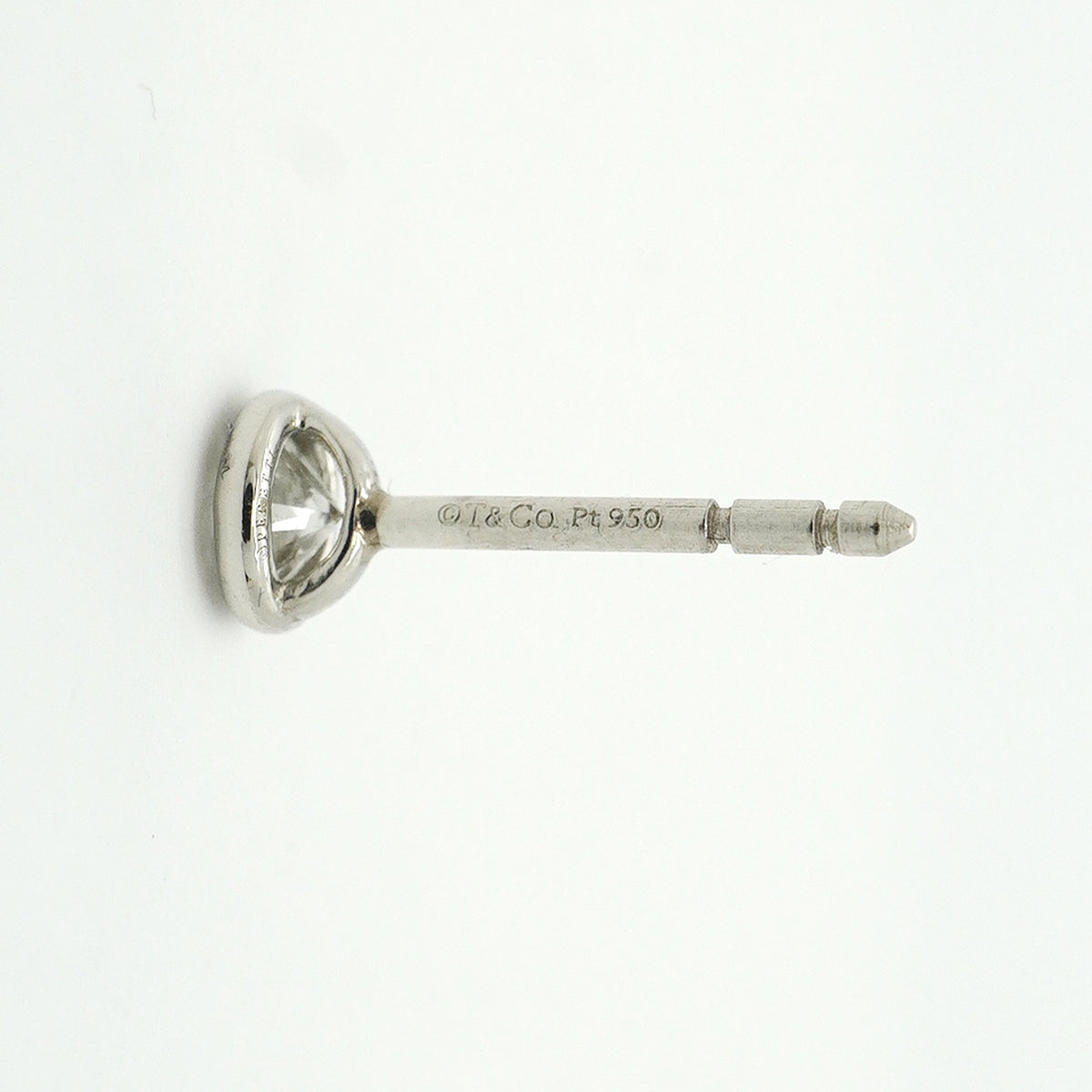 【6jib0536】ティファニー ピアス バイザヤード 1PD Pt950 プラチナ ダイヤモンド【中古】レディース