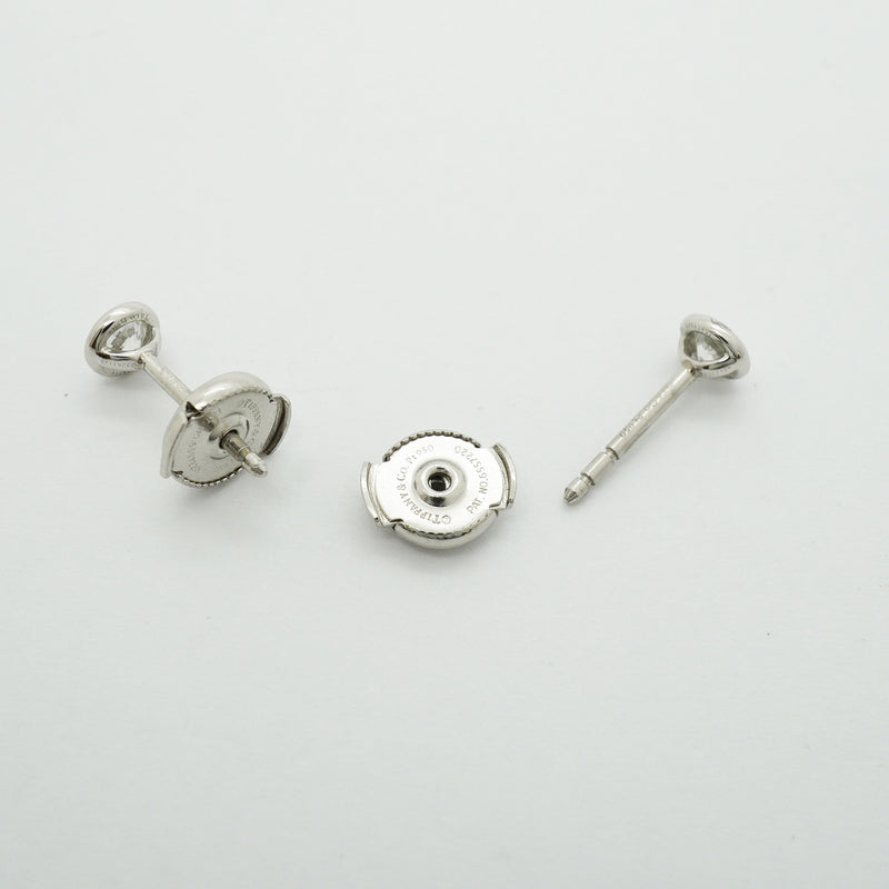 【6jib0536】ティファニー ピアス バイザヤード 1PD Pt950 プラチナ ダイヤモンド【中古】レディース