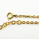 【6jib0538】クリスチャンディオール ネックレス ディオールロゴ オーバル GPメッキ ゴールド【中古】レディース