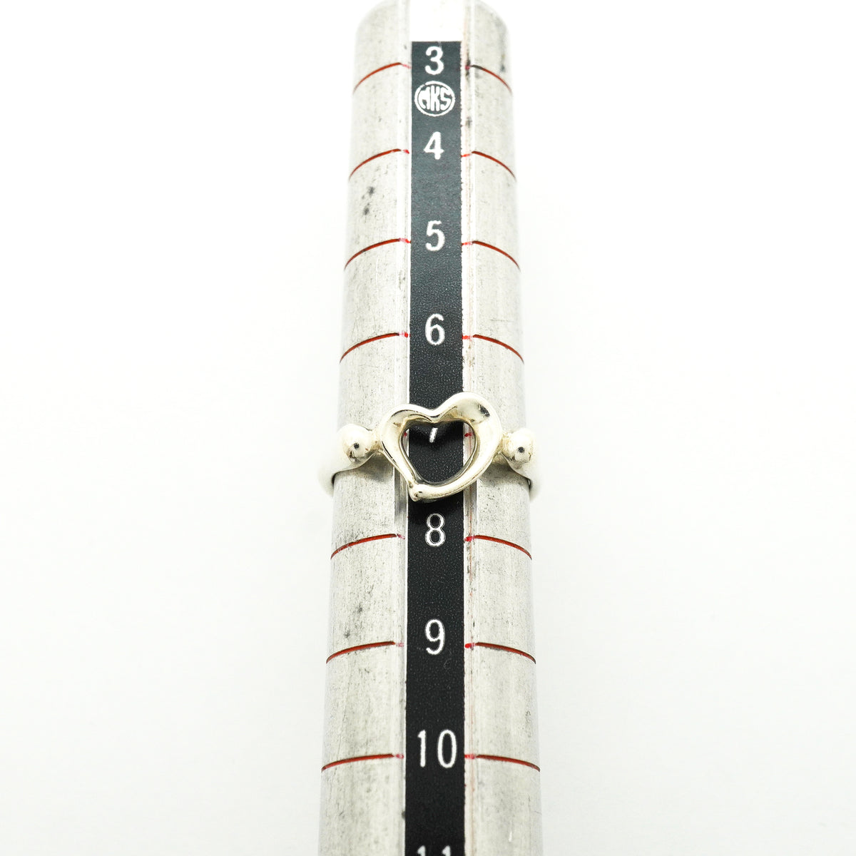 【6jib0540】ティファニー リング オープンハート シルバー925 7号【中古】レディース