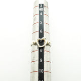 【6jib0540】ティファニー リング オープンハート シルバー925 7号【中古】レディース
