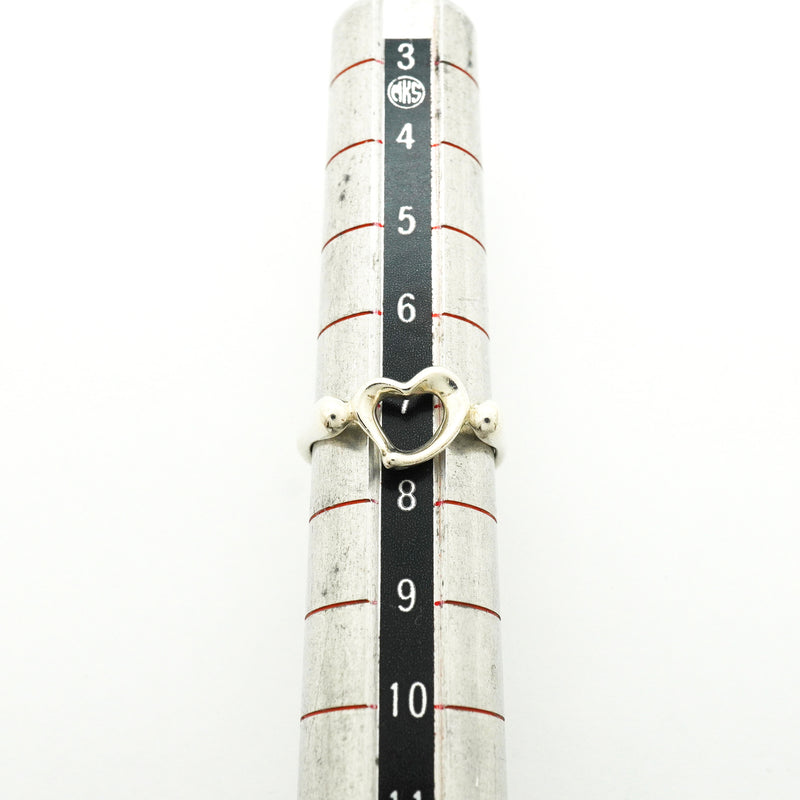 【6jib0540】ティファニー リング オープンハート シルバー925 7号【中古】レディース