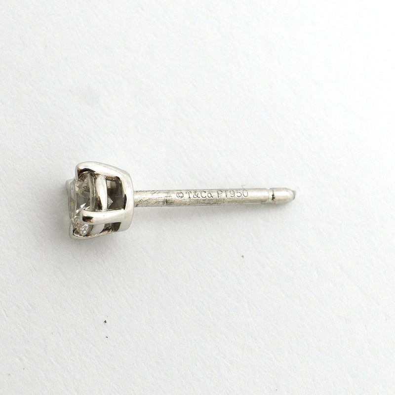 【6jib0542】ティファニー ピアス ソリティア 1PD Pt950 プラチナ ダイヤモンド【中古】レディース