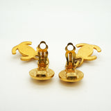 【6jib0543】シャネル イヤリング ヴィンテージ ココマーク ターンロック 丸型 サークル GPメッキ ゴールド【中古】レディース
