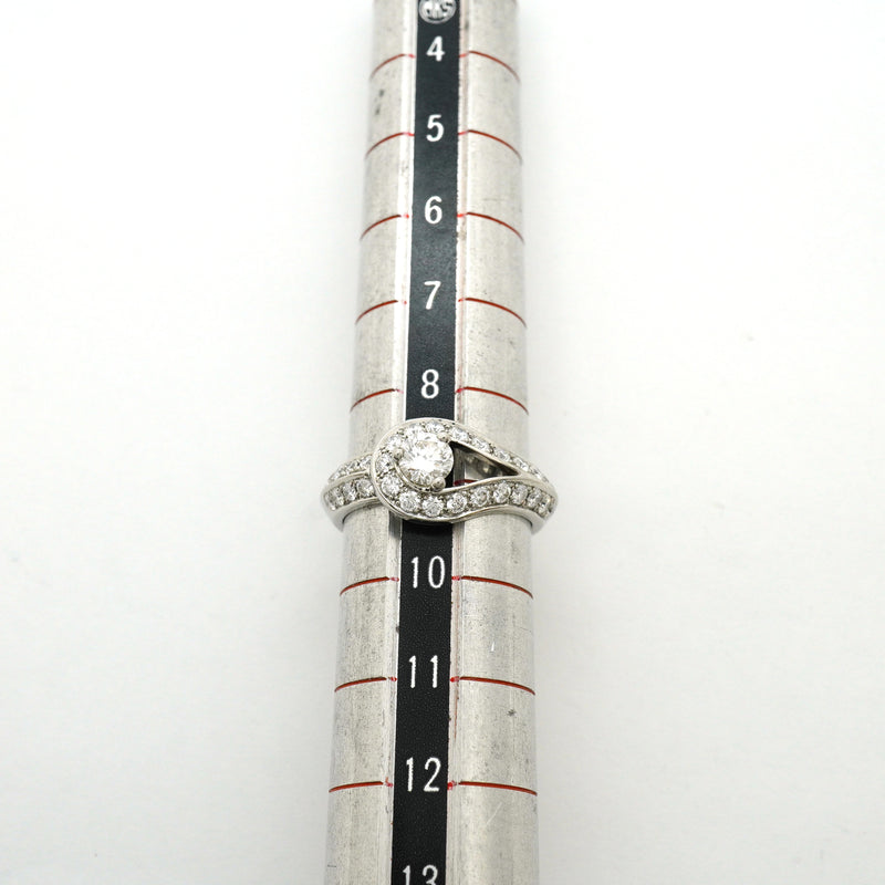【6jib0545】ヴァンクリーフ＆アーペル リング クチュール Pt950 プラチナ ダイヤモンド ＃49【中古】レディース