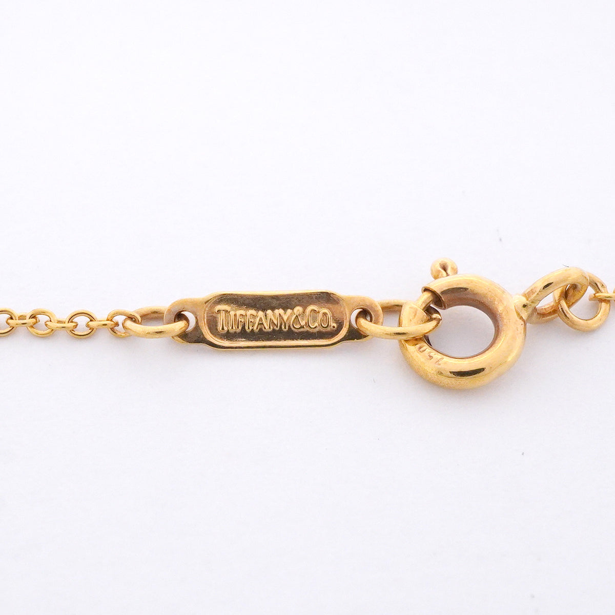 【6jib0555】ティファニー ネックレス ハート パヴェ K18YG イエローゴールド ダイヤモンド【中古】レディース