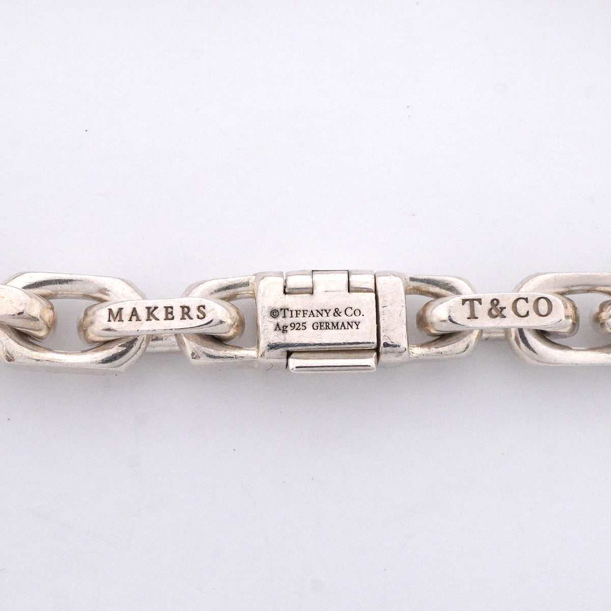 【6jib0556】ティファニー ブレスレット メイカーズ K18YG イエローゴールド シルバー925【中古】メンズ レディース ユニセックス