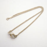 【6jib0560】ティファニー ネックレス インフィニティ ダブルチェーン シルバー925【中古】レディース