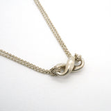 【6jib0560】ティファニー ネックレス インフィニティ ダブルチェーン シルバー925【中古】レディース
