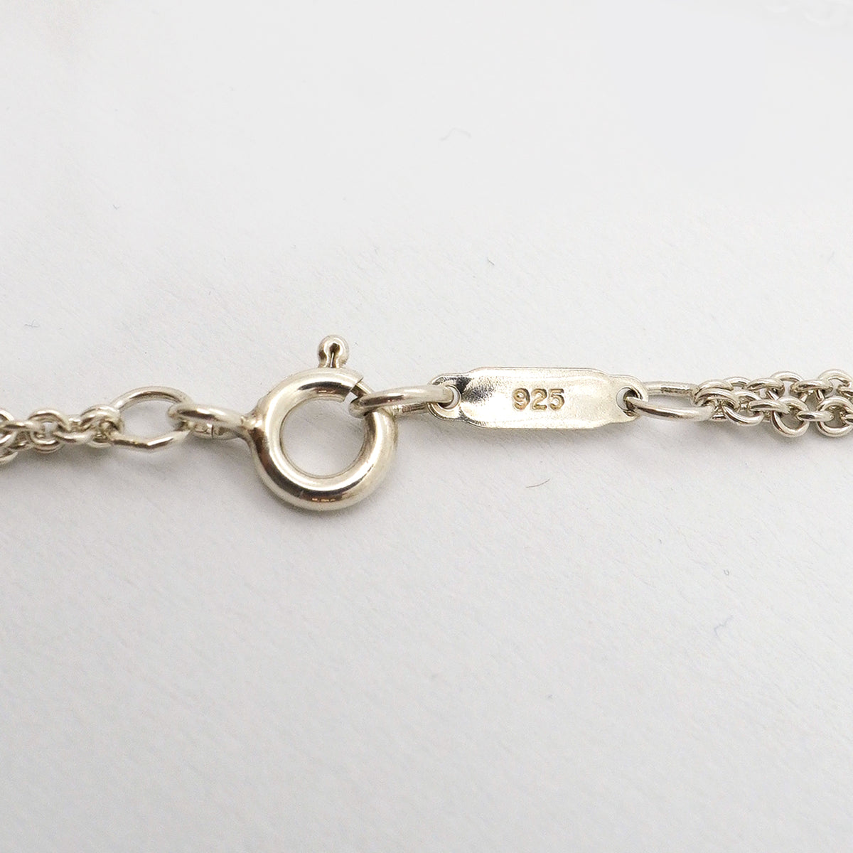 【6jib0560】ティファニー ネックレス インフィニティ ダブルチェーン シルバー925【中古】レディース