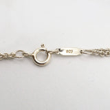 【6jib0560】ティファニー ネックレス インフィニティ ダブルチェーン シルバー925【中古】レディース