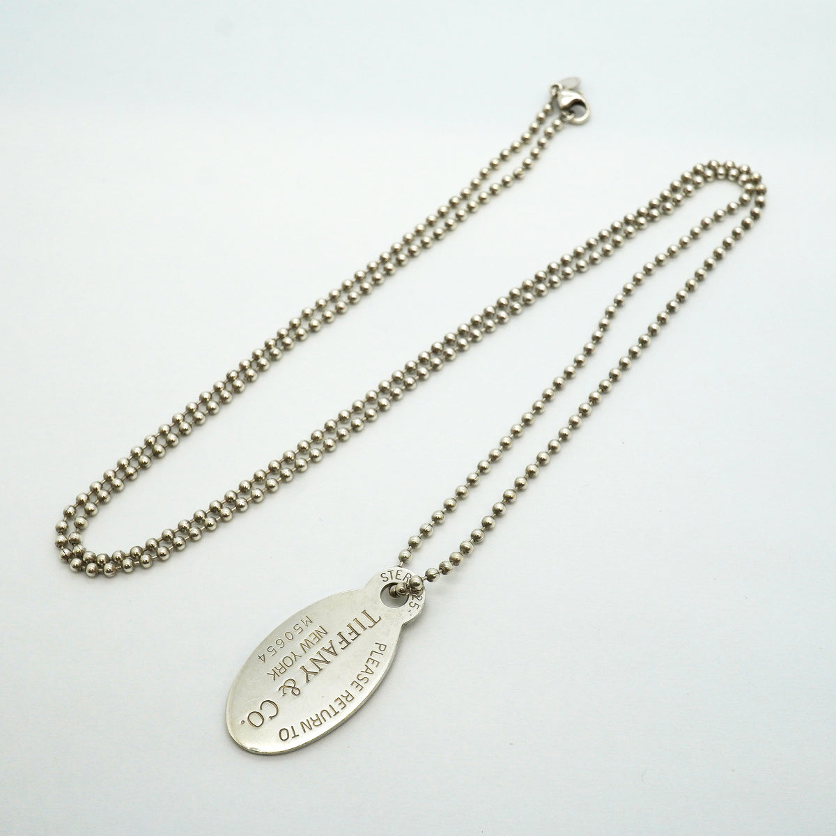 【6jib0568】ティファニー ネックレス リターントゥ オーバル シルバー925【中古】レディース