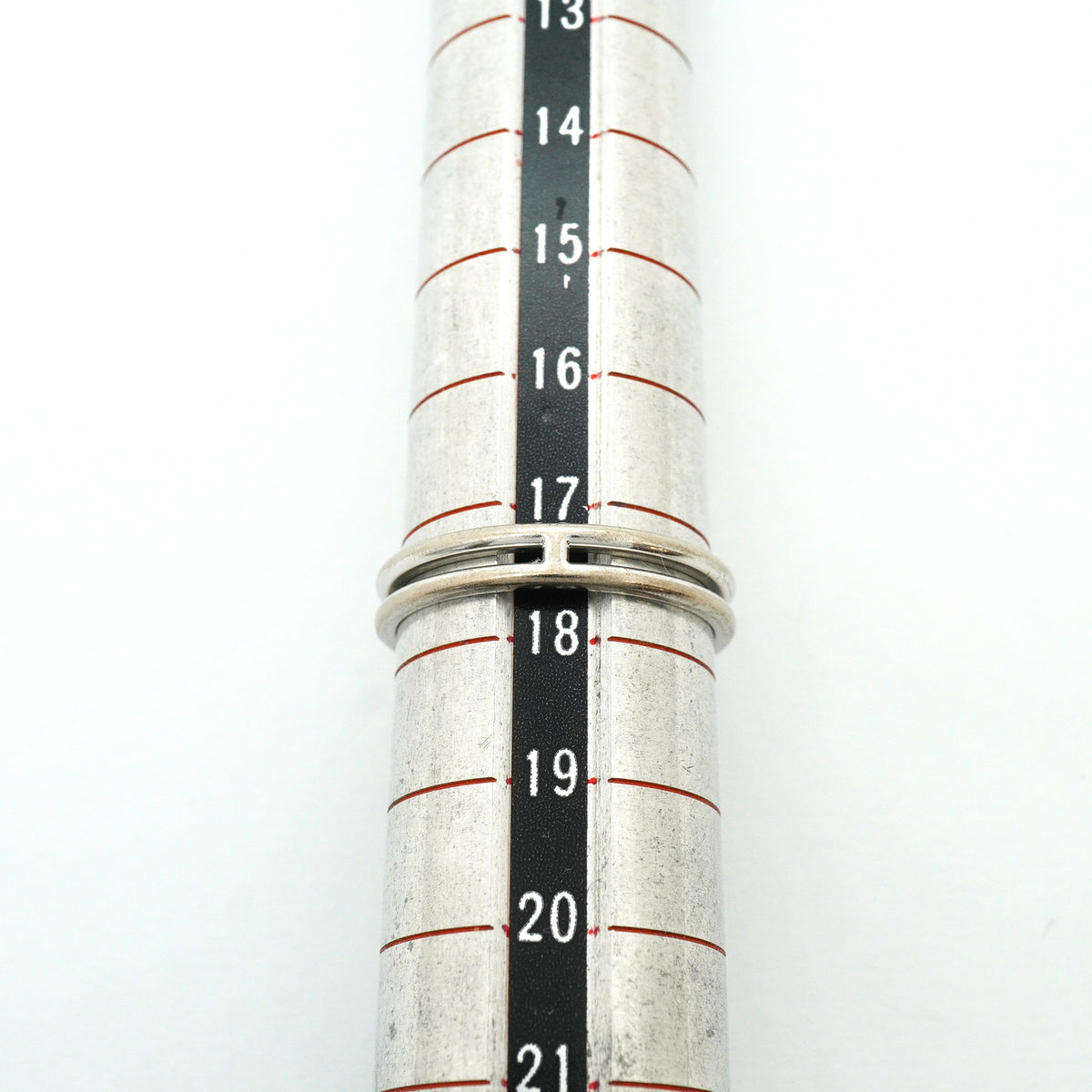 【6jib0577】エルメス リング アリアンヌ K18WG ホワイトゴールド ＃58【中古】メンズ