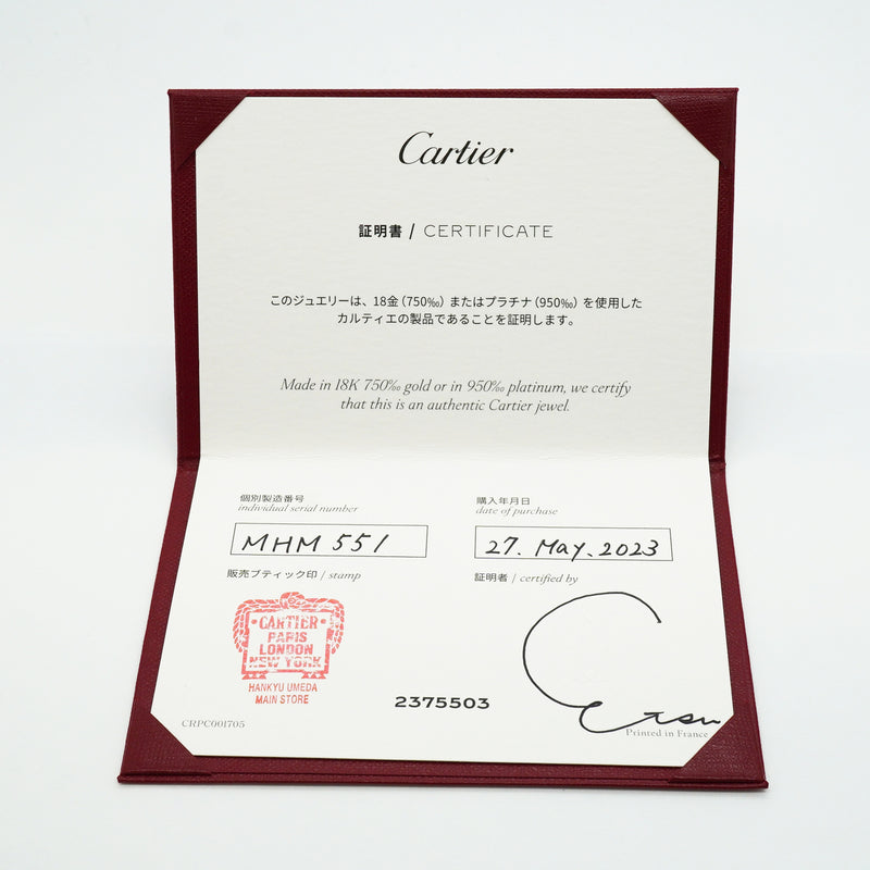 【6jib0580】カルティエ バングル ブレスレット ラブブレス/スモール 10PD K18YG イエローゴールド ダイヤモンド【中古】レディース