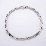 【6jib0582】カルティエ ブレスレット フィガロ K18WG ホワイトゴールド【中古】メンズ レディース ユニセックス