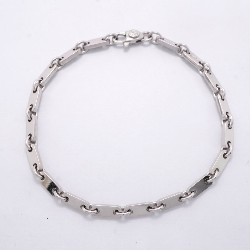 【6jib0582】カルティエ ブレスレット フィガロ K18WG ホワイトゴールド【中古】メンズ レディース ユニセックス