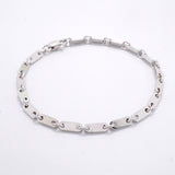 【6jib0582】カルティエ ブレスレット フィガロ K18WG ホワイトゴールド【中古】メンズ レディース ユニセックス
