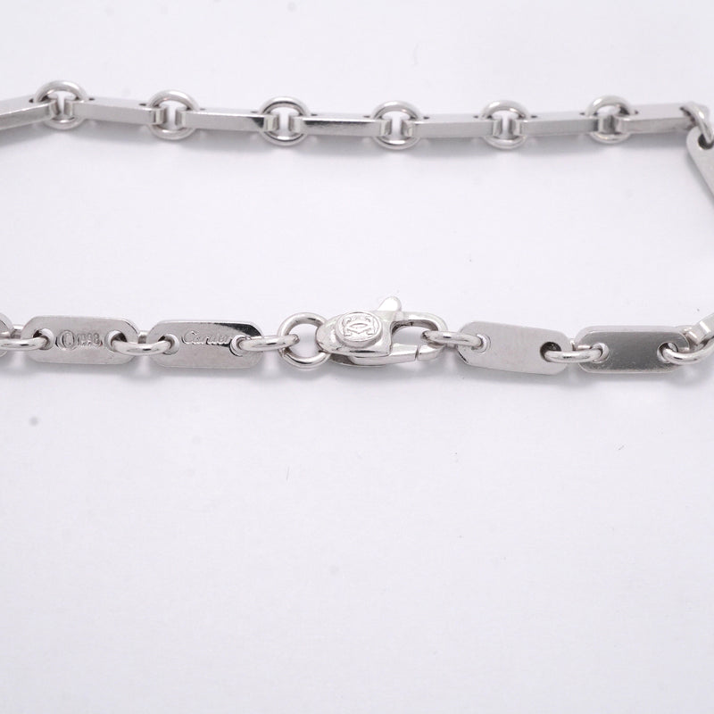 【6jib0582】カルティエ ブレスレット フィガロ K18WG ホワイトゴールド【中古】メンズ レディース ユニセックス
