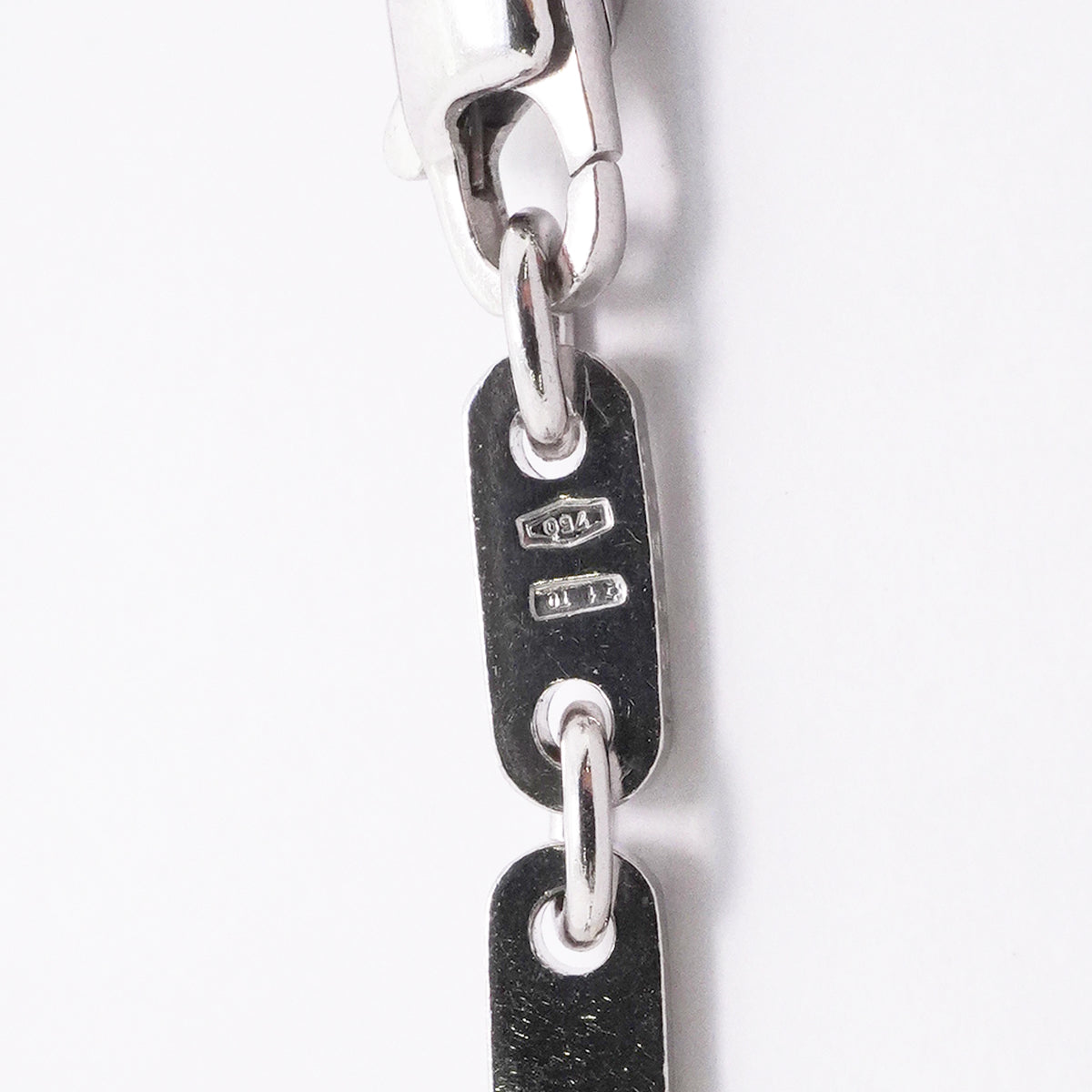 【6jib0582】カルティエ ブレスレット フィガロ K18WG ホワイトゴールド【中古】メンズ レディース ユニセックス