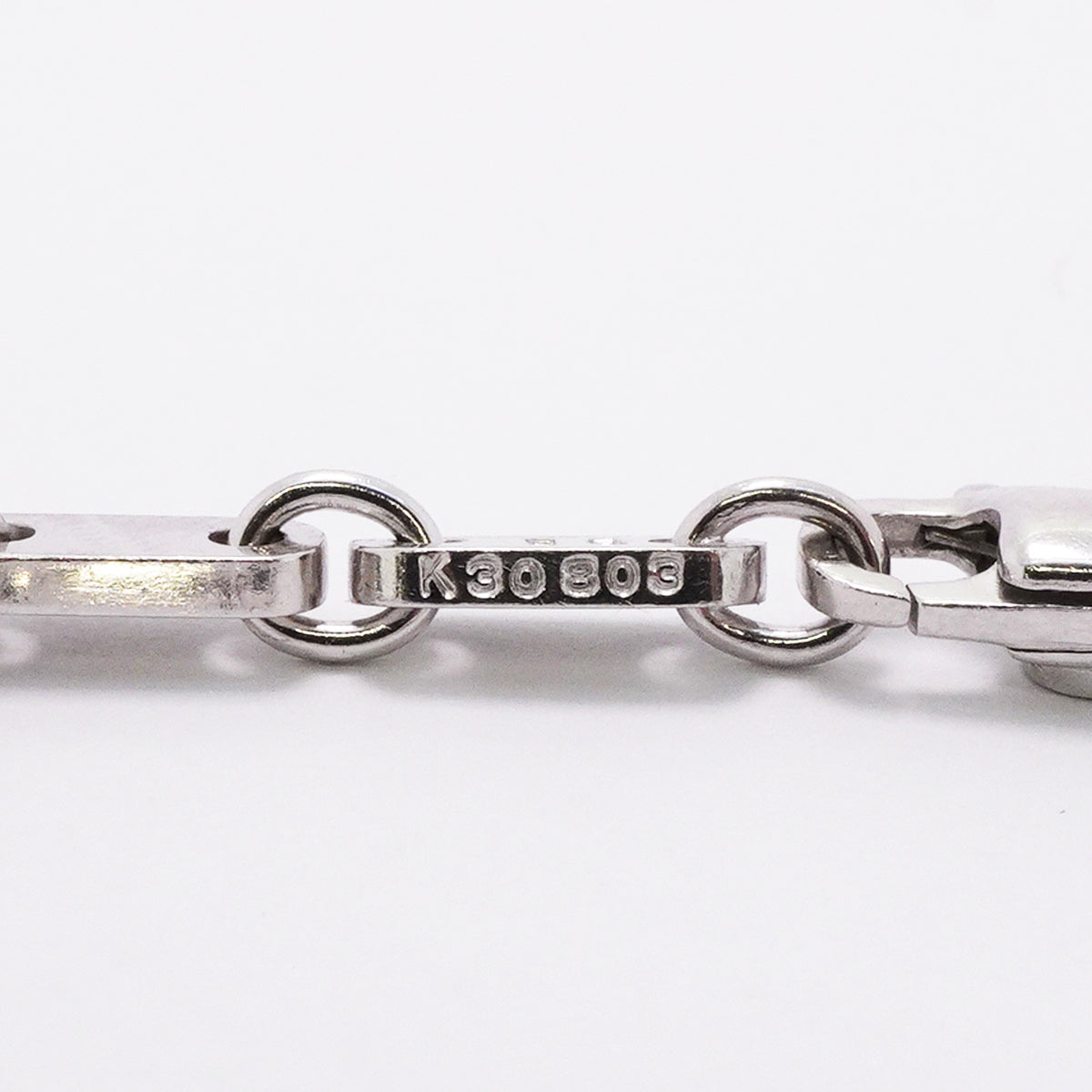 【6jib0582】カルティエ ブレスレット フィガロ K18WG ホワイトゴールド【中古】メンズ レディース ユニセックス
