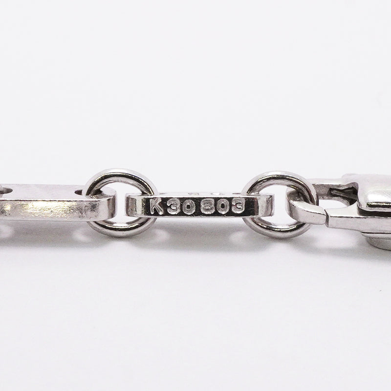 【6jib0582】カルティエ ブレスレット フィガロ K18WG ホワイトゴールド【中古】メンズ レディース ユニセックス