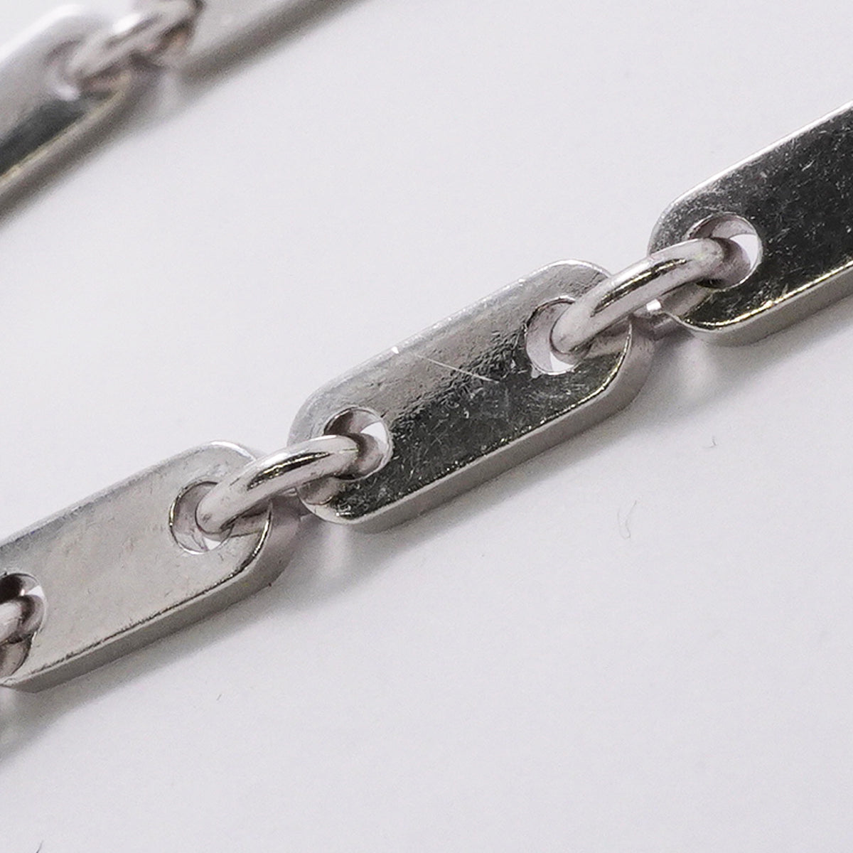 【6jib0582】カルティエ ブレスレット フィガロ K18WG ホワイトゴールド【中古】メンズ レディース ユニセックス