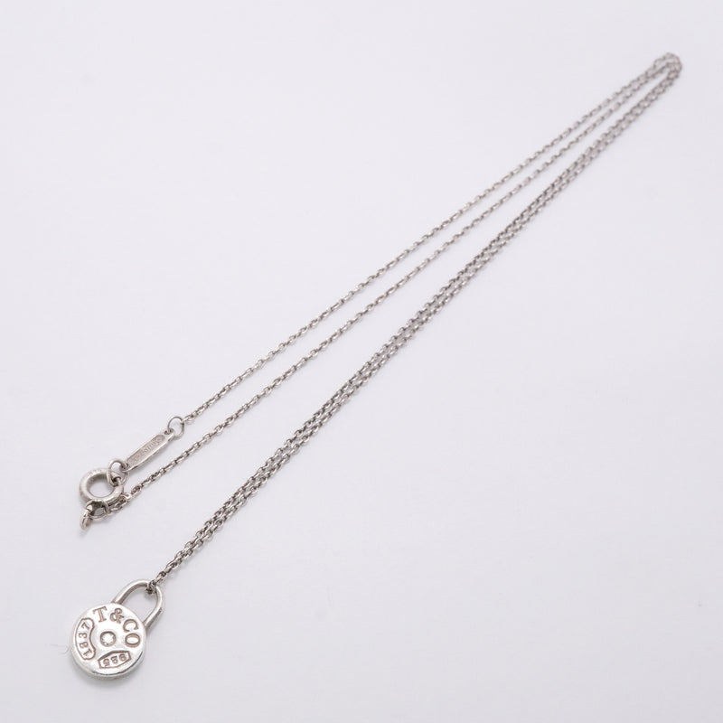 【6jib0584】ティファニー ネックレス 1837/ラウンドロック 1PD シルバー925 ダイヤモンド【中古】レディース