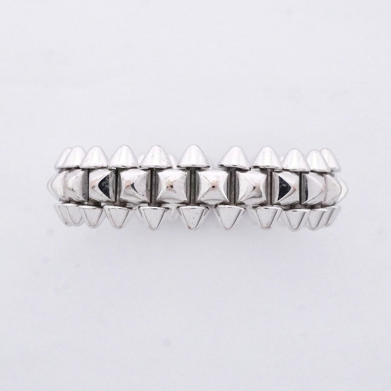 【6jib0587】カルティエ リング クラッシュ/スモールモデル K18WG ホワイトゴールド ＃58【中古】メンズ