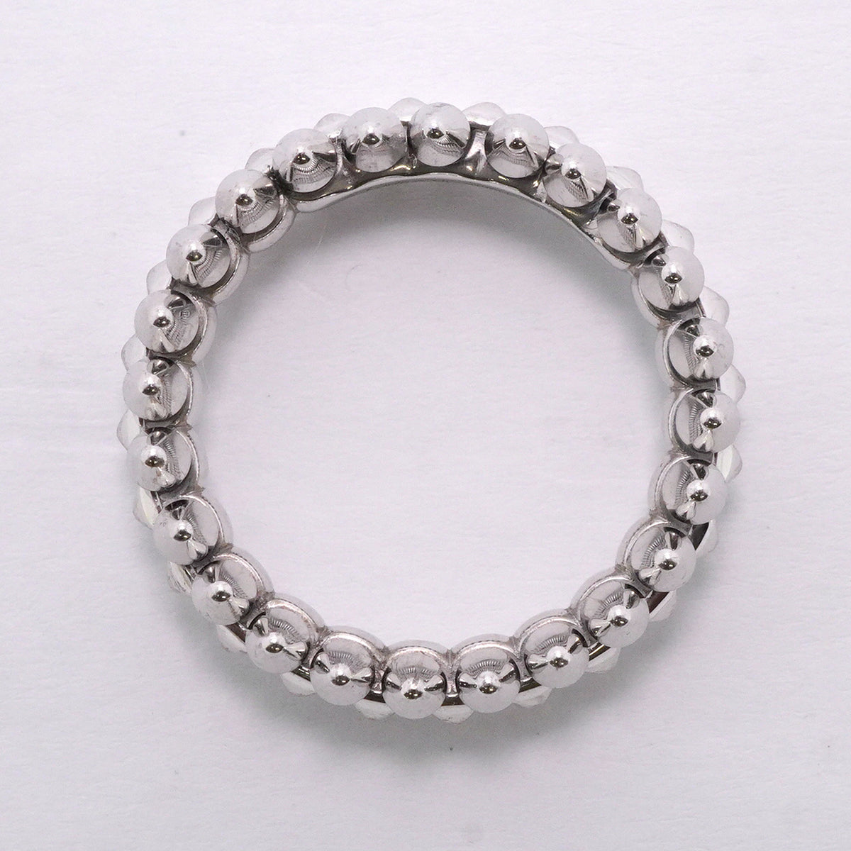 【6jib0587】カルティエ リング クラッシュ/スモールモデル K18WG ホワイトゴールド ＃58【中古】メンズ