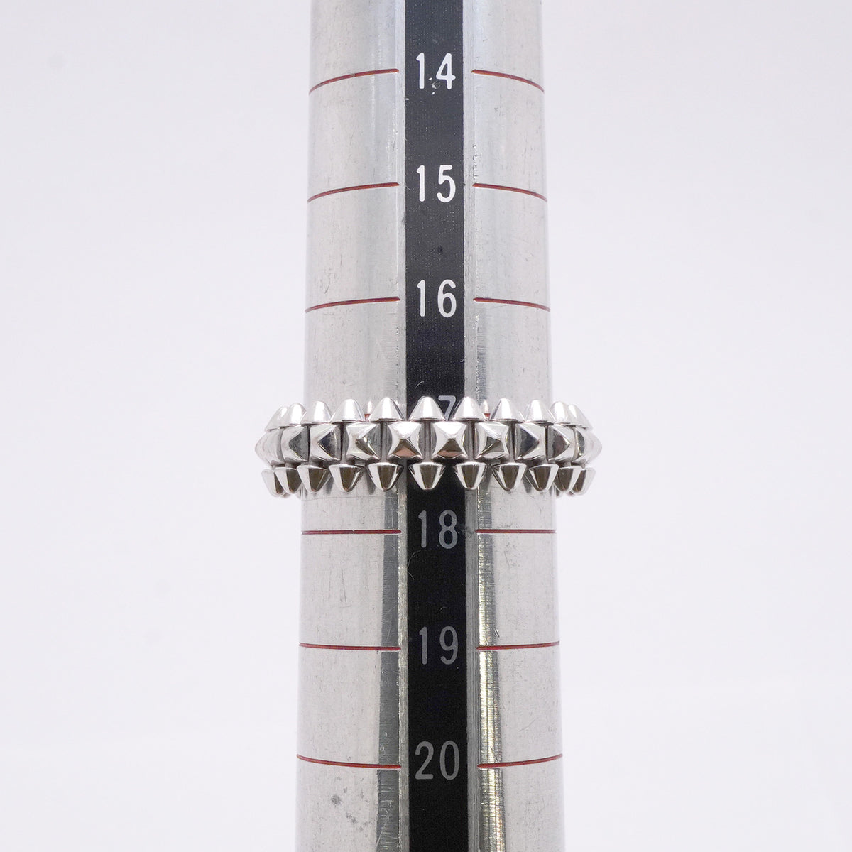 【6jib0587】カルティエ リング クラッシュ/スモールモデル K18WG ホワイトゴールド ＃58【中古】メンズ