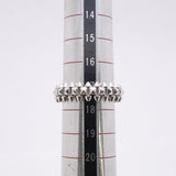 【6jib0587】カルティエ リング クラッシュ/スモールモデル K18WG ホワイトゴールド ＃58【中古】メンズ