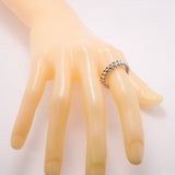 【6jib0587】カルティエ リング クラッシュ/スモールモデル K18WG ホワイトゴールド ＃58【中古】メンズ