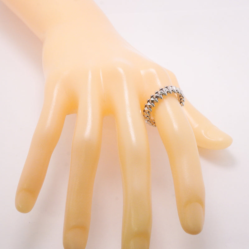 【6jib0587】カルティエ リング クラッシュ/スモールモデル K18WG ホワイトゴールド ＃58【中古】メンズ