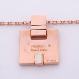 【6jib0588】エルメス ネックレス アイリーン GPメッキ ホワイト ピンクゴールド【中古】レディース