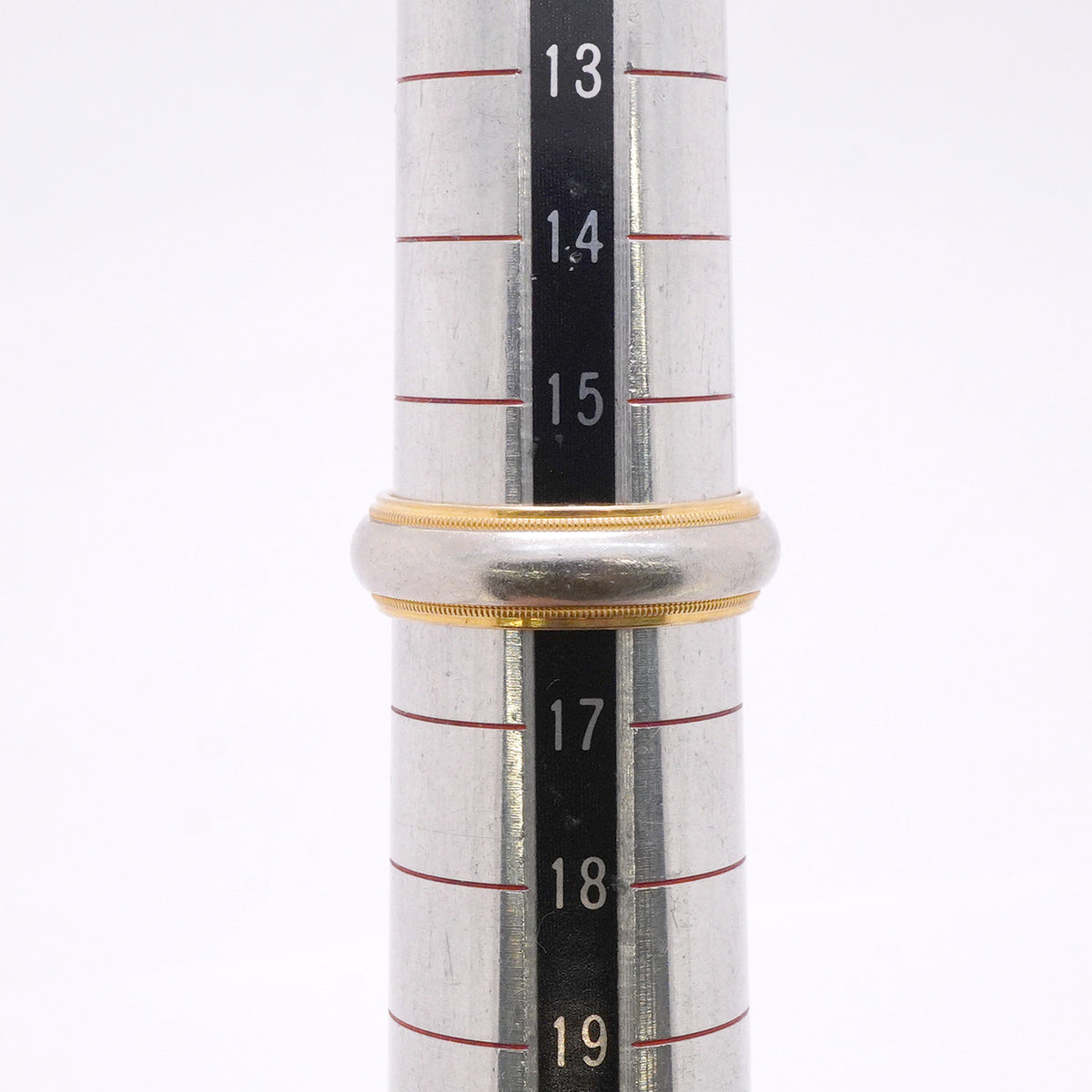 【6jib0589】ティファニー リング ミルグレイン K18YG イエローゴールド Pt950 プラチナ 16号【中古】メンズ レディース ユニセックス