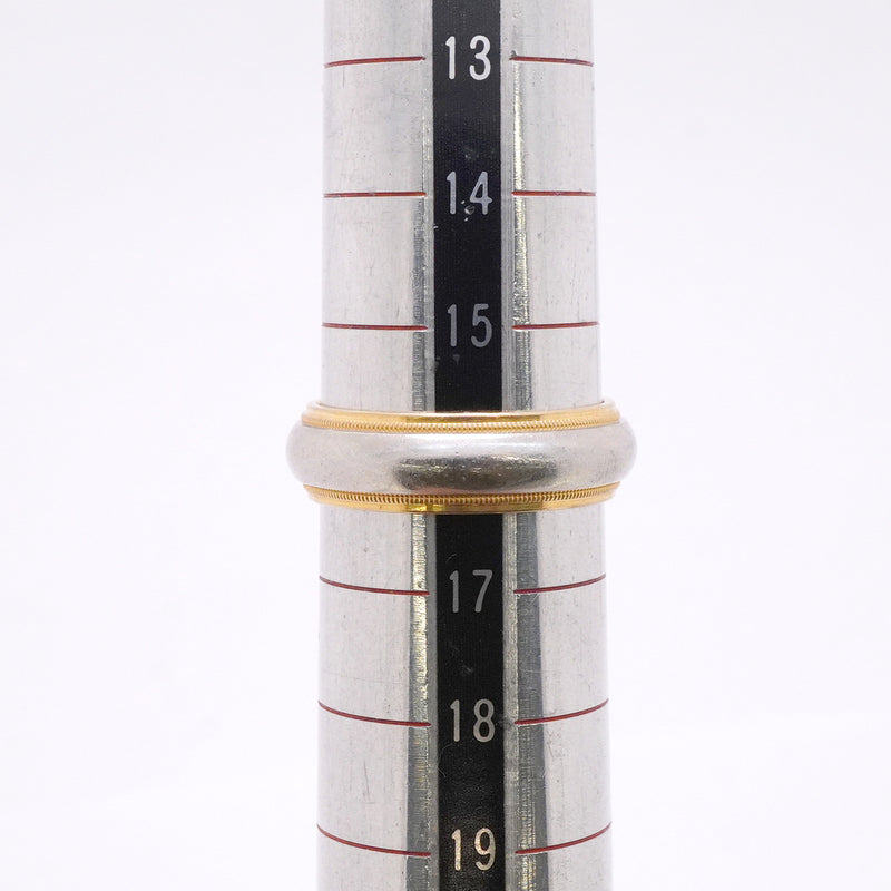 【6jib0589】ティファニー リング ミルグレイン K18YG イエローゴールド Pt950 プラチナ 16号【中古】メンズ レディース ユニセックス