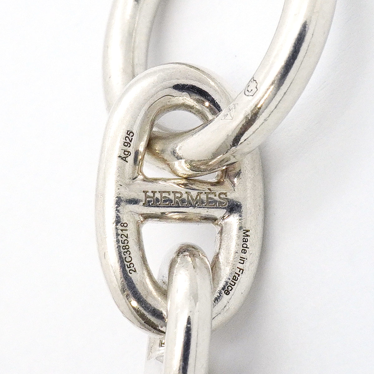 【6jib0592】エルメス ブレスレット シェーヌダンクル MM 17コマ シルバー925【中古】メンズ レディース ユニセックス
