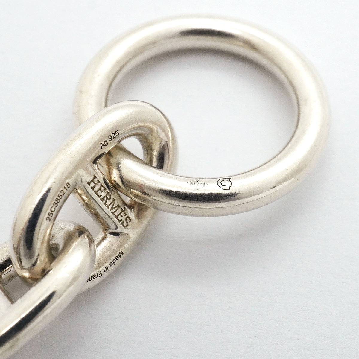【6jib0592】エルメス ブレスレット シェーヌダンクル MM 17コマ シルバー925【中古】メンズ レディース ユニセックス