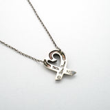 【6jib0595】ティファニー ネックレス ラビングハート シルバー925【中古】レディース