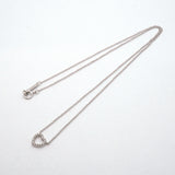 【6jib0598】ティファニー ネックレス メトロハート K18WG ホワイトゴールド ダイヤモンド【中古】レディース