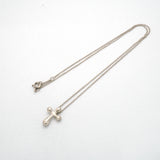 【6jib0599】ティファニー ネックレス スモールクロス シルバー925【中古】レディース